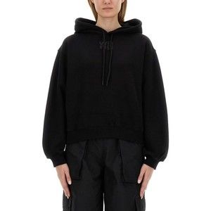 T By Alexander Wang Cropped Hoodie With Subtle Logo - NWT
